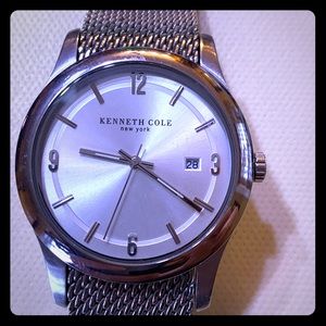 Kenneth Cole pearl face watch with Mesh band